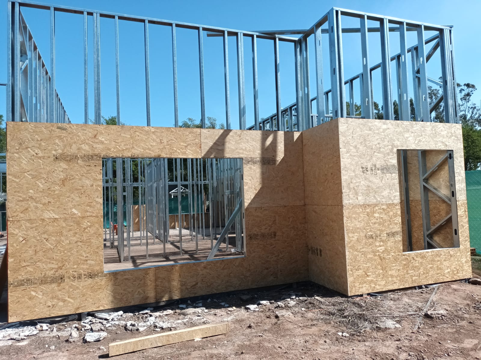 Steel framing residencial en construcción